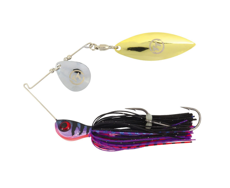 TT Lures 1/2oz Vortex+ Spinnerbait Fishing Lure - PURPLE NIGHTMARE