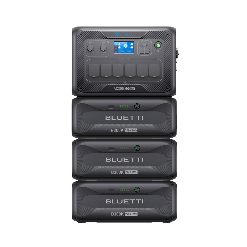BLUETTI AC300 + B300K + Solar Panels | Solar Generator Kit