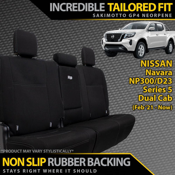 Nissan Navara Series 5 Neoprene Rear Row Seat Covers