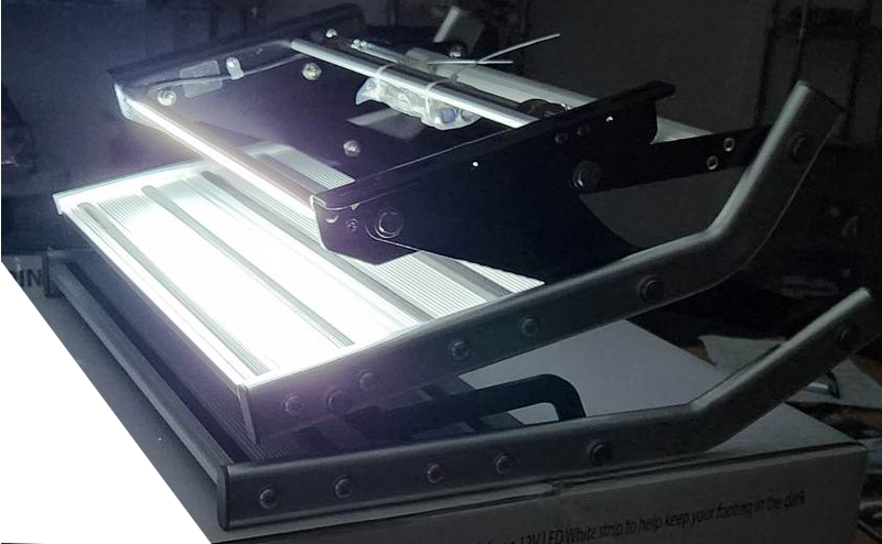 Australian RV Double Folding Manual Step with LED Light