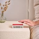 Lexon Flip Classic Reversible Alarm Clock PANTONE - 2035 Red