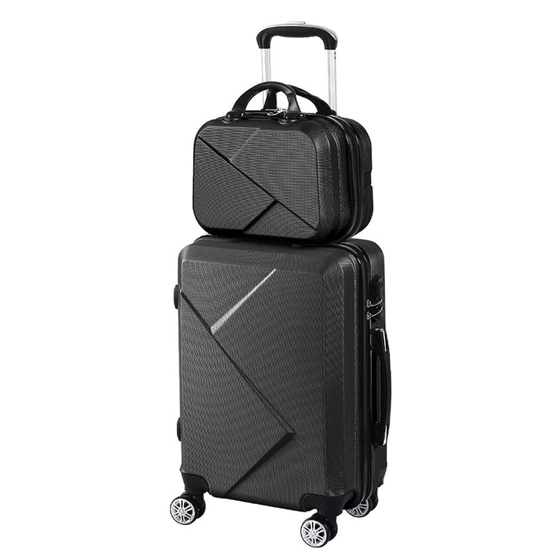 Slimbridge 2Pcs Luggage Suitcase Trolley Set Travel TSA Lock Storage Hard Case
