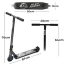 Monvelo Stunt Scooter Kids Adult Freestyle Trick 360° Spin Kick Push Tricks Ride