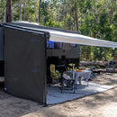 Aussie Traveller Sunblocker End Wall - Black - Caravan