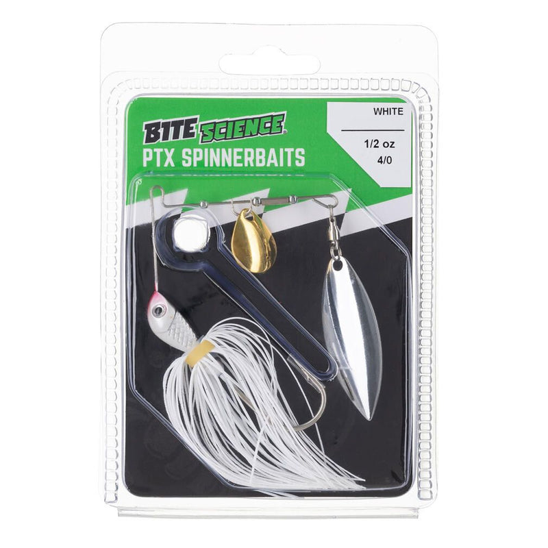 Bite Science 1/2oz PTX Spinnerbait Lure - White