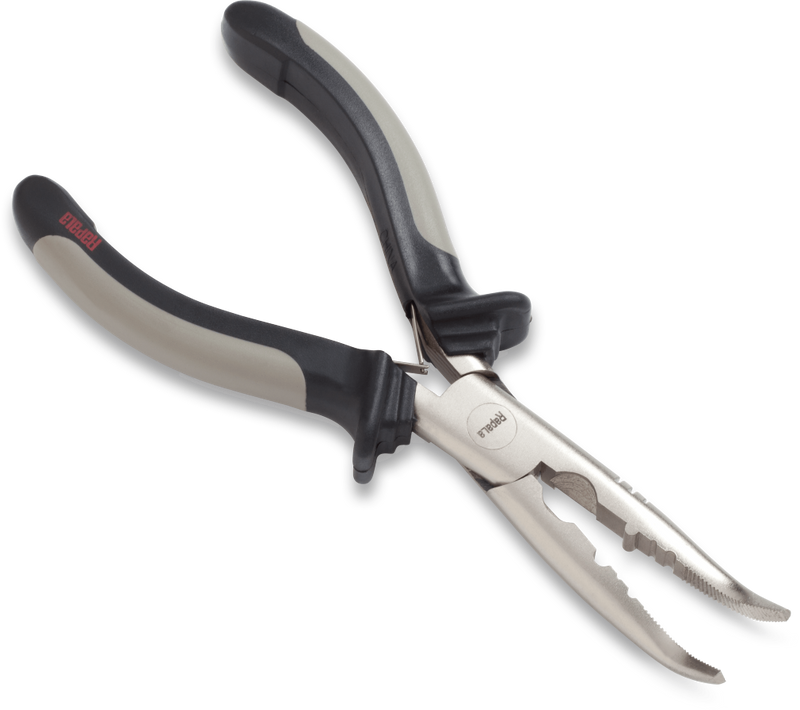 Rapala 6 1/2 Curved Fisherman's Pliers With Side Cutter and Crimping Function