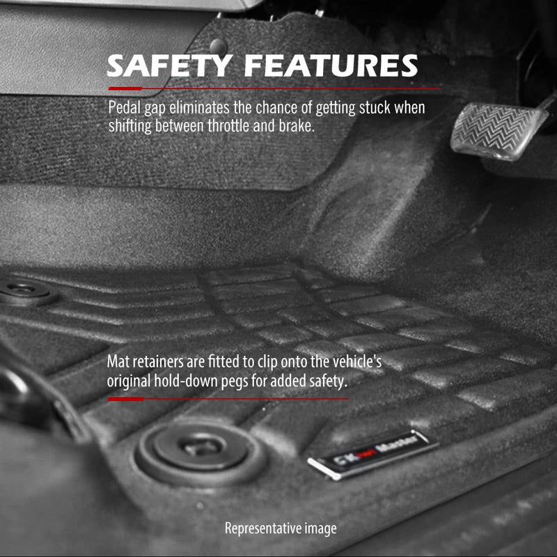 Kiwi Master 3D TPE Car Floor Mats Liner For Toyota Prado 250 2024+