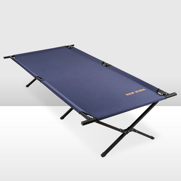 SAN HIMA Folding Camping Stretcher Bed Portable Light Weight With Carry Bag 4WD