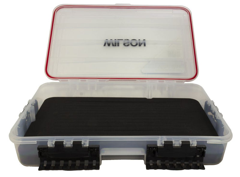 Large Deluxe Wilson Vibe Fishing Tackle Box with Slotted Foam Base