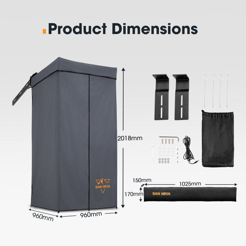 San Hima Shower Awning Fold-Out Instant Ensuite Tent Camping Change Room Toilet
