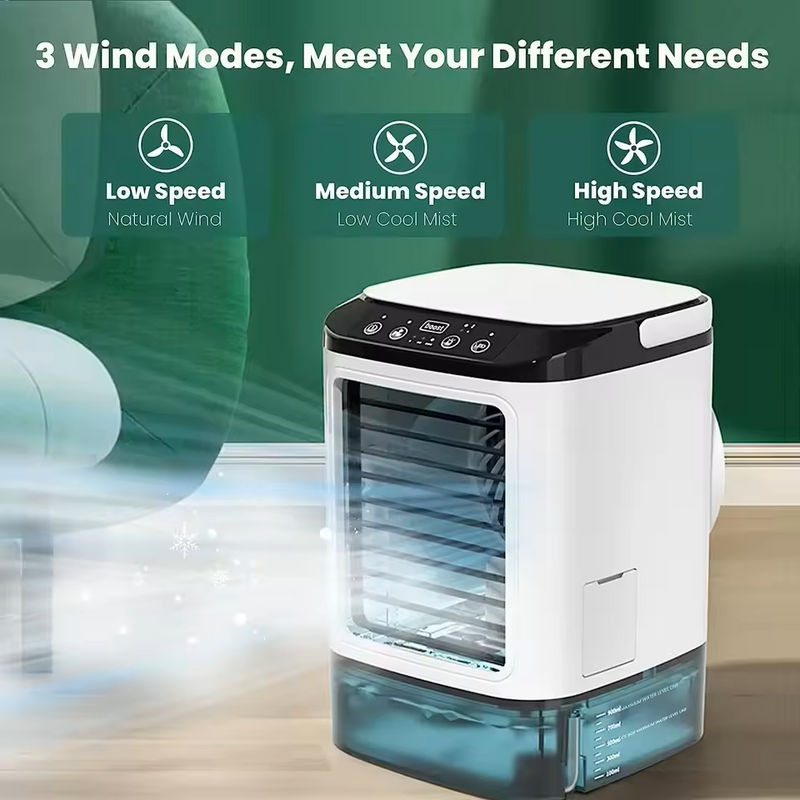 Portable Air Cooler Fan Dual Spray Ultrasonic Atomization
