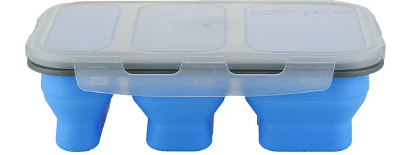 Collapsible 3 Compartment Storage Container