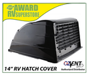 Ozvent Hatch Vent Cover 14" Black