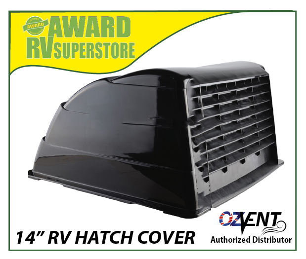 Ozvent Hatch Vent Cover 14" Black