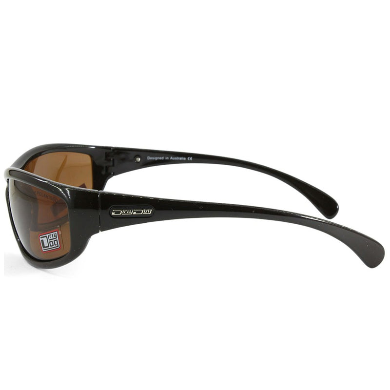 Dirty Dog Swivel 52825 Polished Black/Brown Polarised Men's Sunglasses