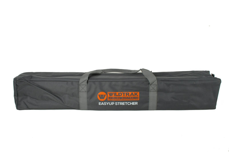 Wildtrak Easy Up 200x80cm Stretcher Outdoor Camping Single Bed w/ Carry Bag Grey