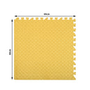 Bopeep EVA Foam Kids Play Mat Floor Kid Crawling Interlocking Home Yellow 60x60