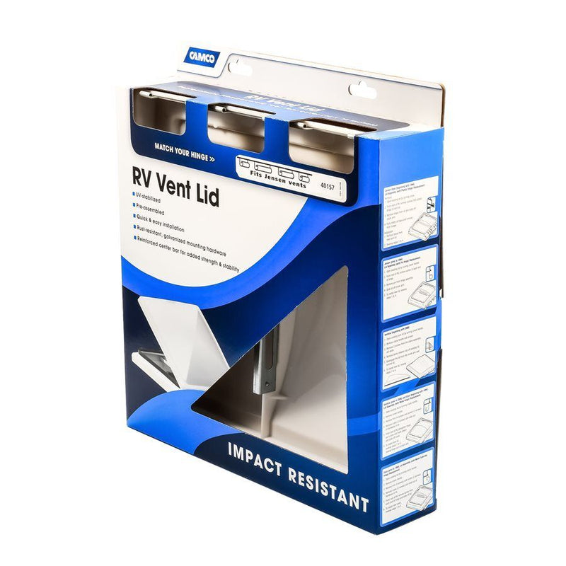Camco Replacement Vent Lid - Jensen Pre '94 (old Style), White 40154