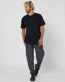 Follow Stitched Tee Black