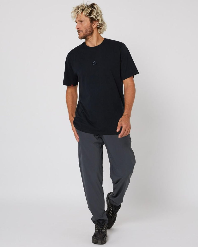 Follow Stitched Tee Black