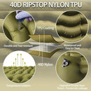 Double Self-Inflating Sleeping Pad Pillows Green