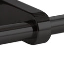 Traderight Group  Toilet Paper Holder Double Roll Stainless-Steel Hook Bathroom Rack Wall Black