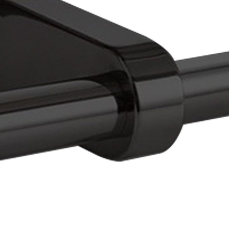 Traderight Group  Toilet Paper Holder Double Roll Stainless-Steel Hook Bathroom Rack Wall Black