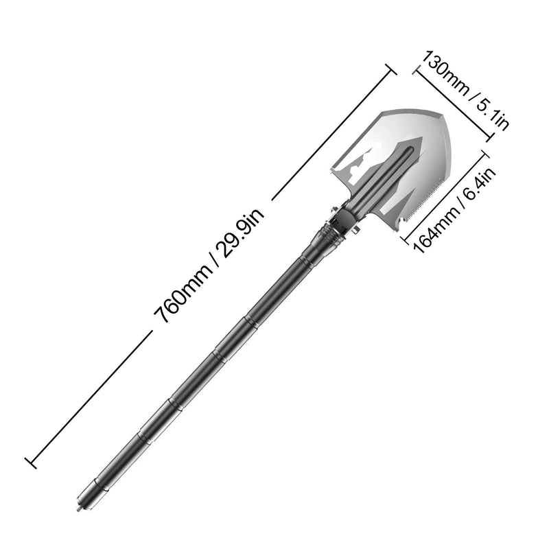 6 in 1 Folding Shovel Multi-Tool for Camping