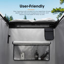 San Hima Shower Awning Instant Tent &Gas Hot Water Heater Black&Shower Tent Base