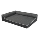 Pawz Orthopedic Dog Bed Memory Foam Cushion Cat Calming Pet Mat Washable XL Grey