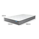 Dreamz Spring Mattress Pocket Bed Top Coil Sleep Foam Extra Firm Double 23cm