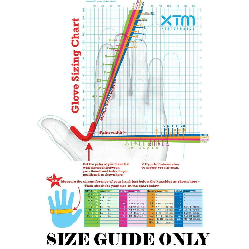 XTM Stomp Blue Unisex Insulated Waterproof Winter Snow Ski Gloves Sizes XS - S