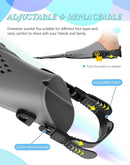Adjustable Open-Heel Snorkel Fins for Diving and Swimming
