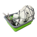 Collapsible Silicone Dish Drainer -  Green