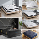 DreamZ King Single Spring Mattress Medium Firm 5-Zone Support Knit Fabric Cover