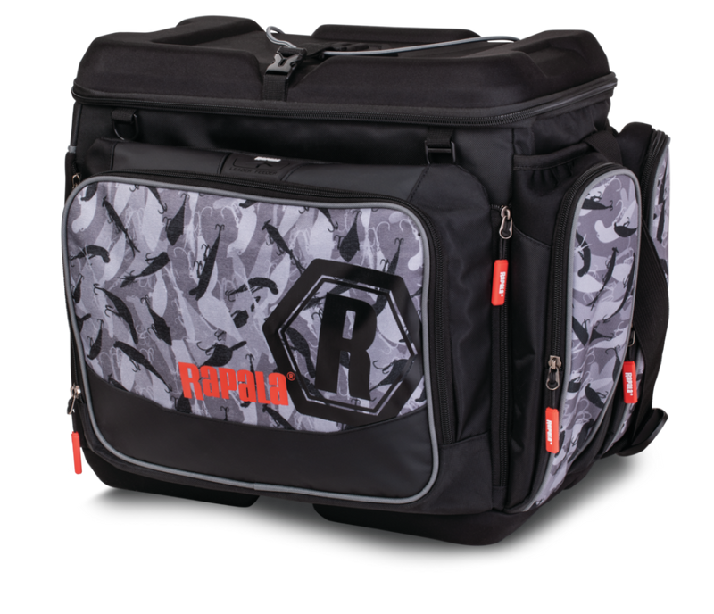 Rapala LureCamo Magnum Fishing Tackle Bag with Moulded Waterproof Bottom and Lid