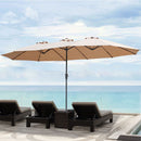 Mountview Patio Umbrella Twin Outdoor Garden Pool Sun Shade Stand Double-Sided