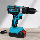 Traderight 21V Cordless Drill Driver Kit Impact Hammer with 2×2.0Ah Batteries