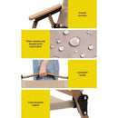Foldable Outdoor Chair - Khaki