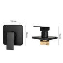 Dutxa Shower Mixer Taps Hot Cold Shower Valve Kits Bath Tub Faucet Brass Black
