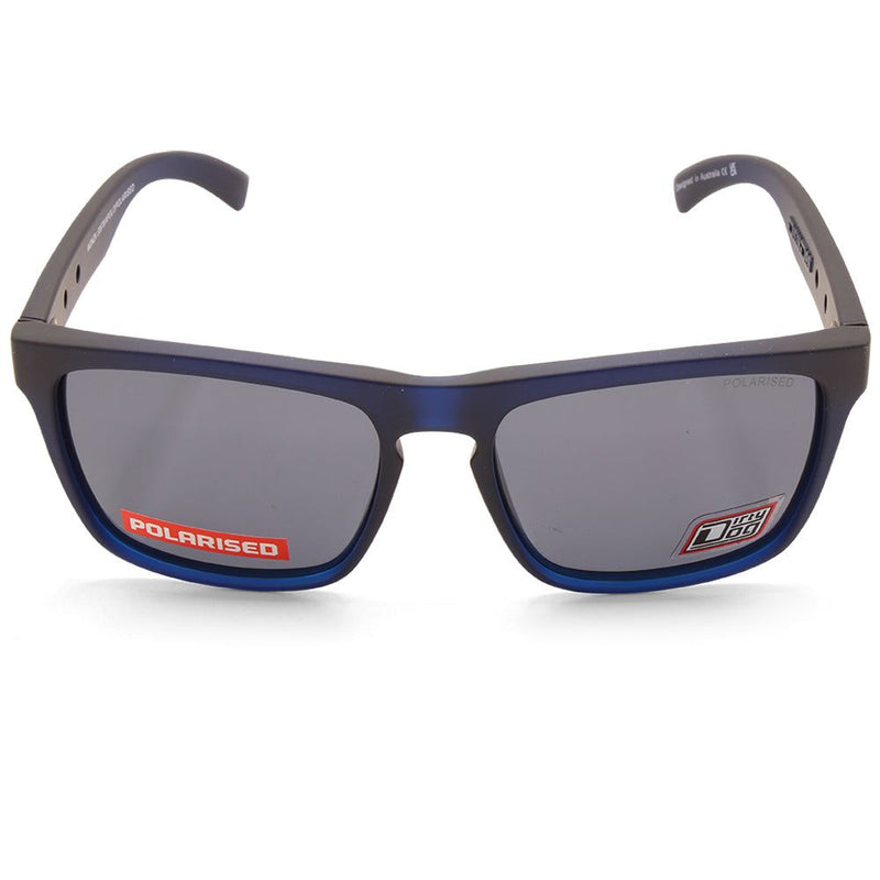 Dirty Dog Monza Satin Blue/Grey Polarised Unisex Fashion Sunglasses 53678