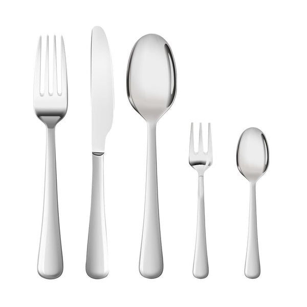 Traderight Group  Cutlery Set Stainless-Steel Knife Fork Spoon Kitchen Tableware Set Silver 120Pcs