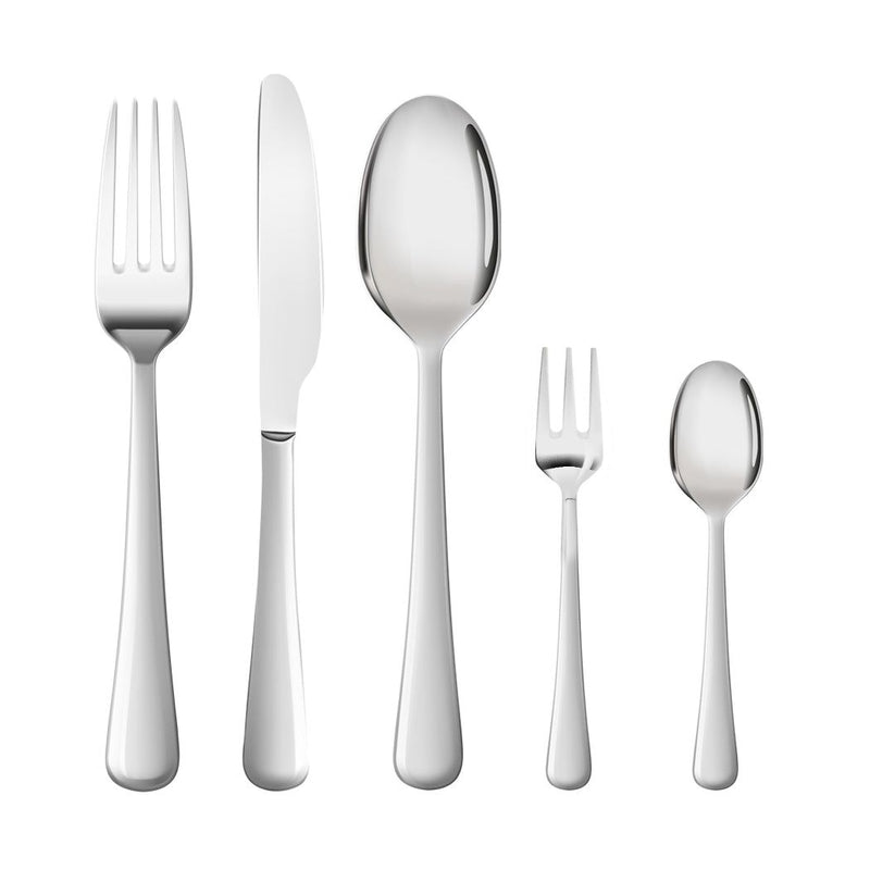 Traderight Group  Cutlery Set Stainless-Steel Knife Fork Spoon Kitchen Tableware Set Silver 120Pcs