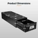 San Hima Lightweight 2X 1300MM 4WD Rear Drawer Vehicle Storage Lockable