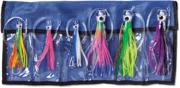 Williamson Sailfish Catcher Kit-6 x Assorted Sailfish Catcher Lures in Lure Wrap