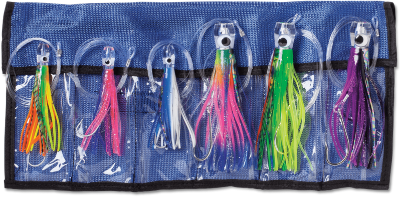Williamson Sailfish Catcher Kit-6 x Assorted Sailfish Catcher Lures in Lure Wrap
