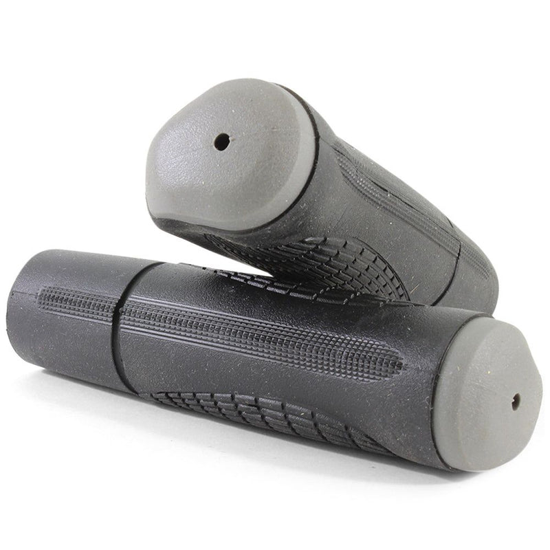 Pro Series 128mm Anatomical Comfort Ergonomic Bike Grips Two-Tone Grey-Black