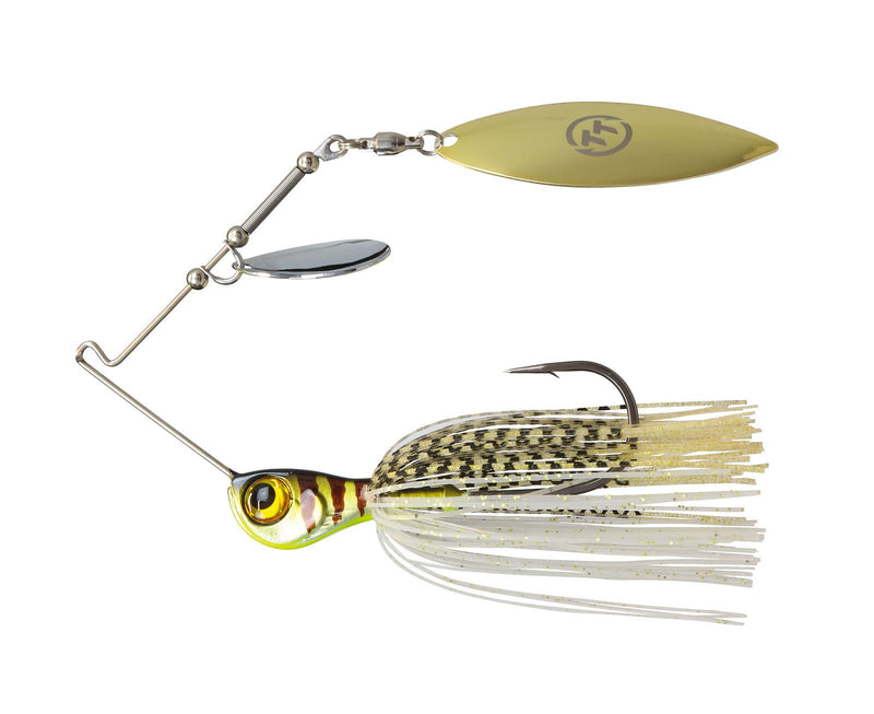 TT Lures 1/2oz Tornado+ Tandem Blade Spinnerbait Lure - GOLD GLIMMER