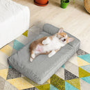 Pawz Pet Bed Memory Foam Orthopedic Dog Beds Waterproof Inner Washable Grey M