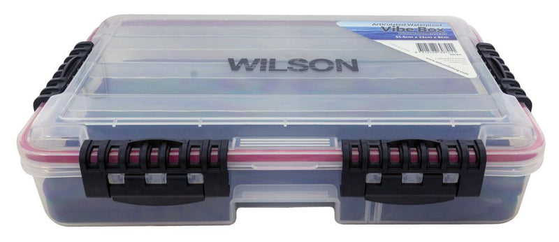 Large Deluxe Wilson Vibe Fishing Tackle Box with Slotted Foam Base
